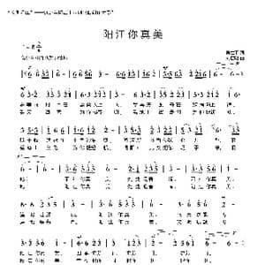 阳江你真美_歌曲简谱_词曲:吴世平 刘启明