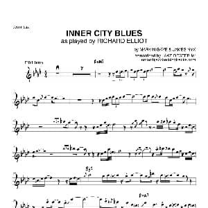 萨克斯谱 | Inner City Blues 次中音萨克斯