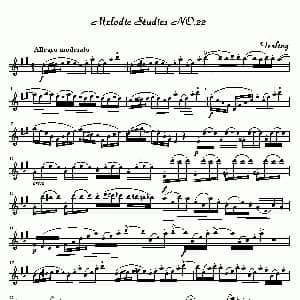 萨克斯谱 | 四十八首旋律练习曲之二十二