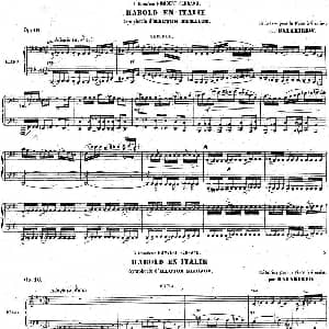 Harold en Italie Op.16 4 Hands 钢琴谱 路易斯 埃克托 柏辽兹