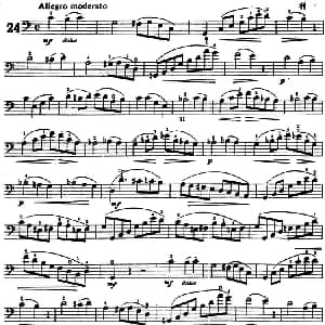 鲍斯特列姆大提琴练习曲 24 27