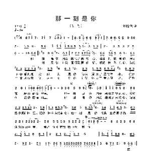 那一刻是你_歌曲简谱_词曲:祁隆 祁隆