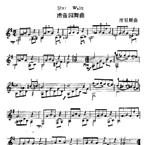 滑音圆舞曲 吉他谱 埃利斯