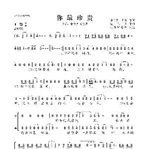 你最珍贵_歌曲简谱_词曲:林明阳/十方 凌伟文