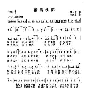 微笑沈阳_歌曲简谱_词曲:邬大为 陈涤非