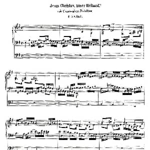 18首赞美诗前奏曲之十五 钢琴谱 约翰 塞巴斯提安 巴赫