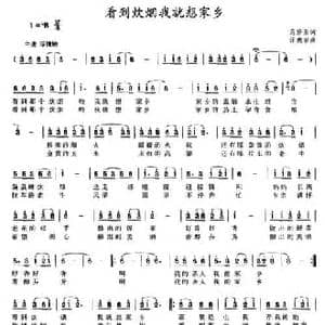 看到炊烟我就想家乡_民歌简谱_词曲:范修奎 汪德崇