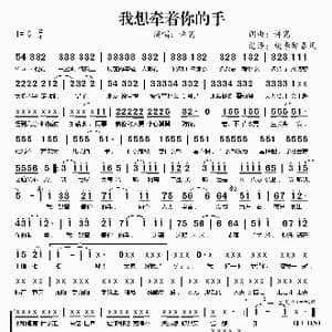 我想牵着你的手_歌谱投稿_词曲:许嵩 许嵩