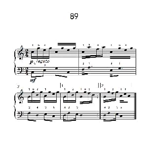 阿尔贝提固定音型伴奏练习 89 钢琴谱