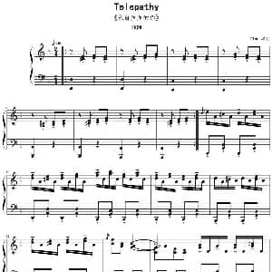 Telepathy 钢琴谱 Zinc编制