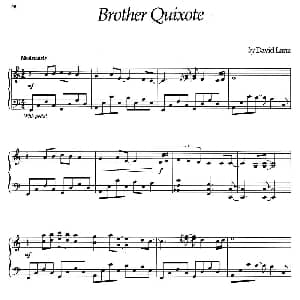 Brother Quixote 钢琴谱 美 大卫 兰兹 David Lanz