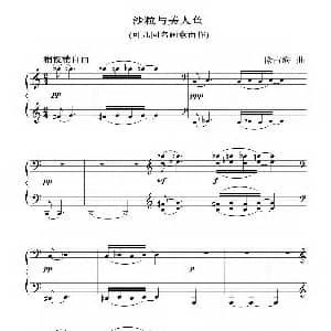 沙粒与美人鱼 钢琴谱 徐占海