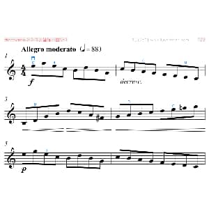 小提琴谱 | 开塞练习曲No.1 小提琴 开塞