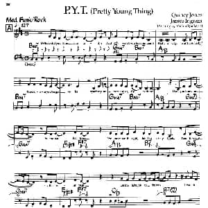 p.y.t. pretty young thing 钢琴谱