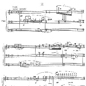 生旦净末丑 末 钢琴谱 王阿毛
