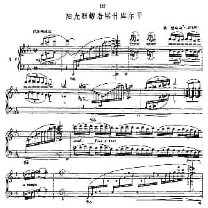 小提琴谱 | 阳光照耀着塔什库尔干 小提琴 钢琴伴奏 陈钢编曲