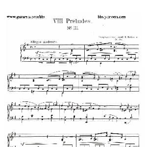 Eight Preludes Op.30 钢琴谱 约瑟夫 卡西马 霍夫曼 Josef Casimir Hofmann