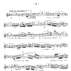 萨克斯谱 | 菲林萨克斯管练习曲 1 弗朗茨 威廉 费林原曲 李志远改编