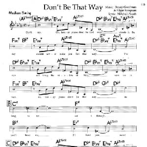 Don't Be That Way_外国歌谱