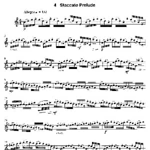 萨克斯谱 | Staccato Prelude 12首现代风格练习曲之4 James Rae