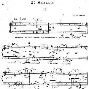 布莱兹第二钢琴奏鸣曲 钢琴谱 皮埃尔 布莱兹