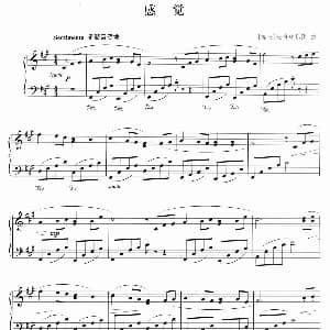 感觉 钢琴谱 瑞士 班得瑞乐团