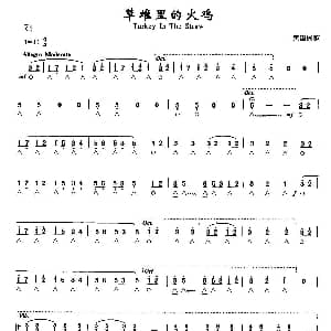 口琴谱 | 草堆里的火鸡 美国民歌