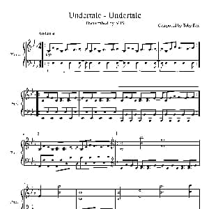 Undertale 钢琴谱