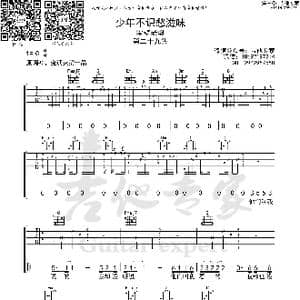 少年不识愁滋味 原版吉他谱_歌曲简谱