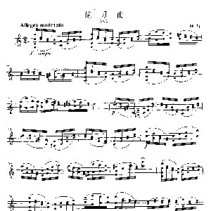 小提琴谱 | 练习曲 顿特第十八首小提琴双音连弓和弦练习曲 顿特
