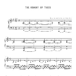 THE MEMORY OF TREES 钢琴谱 雅尼