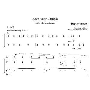 Keep Your Lamp合唱简谱_歌曲简谱
