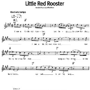 蓝调音乐:Little Red Rooster_外国歌谱