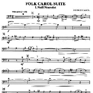 FOLK CAROL SUITE 大提琴分谱