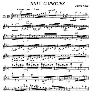 小提琴谱 | 24首小提琴练习曲之15 罗德