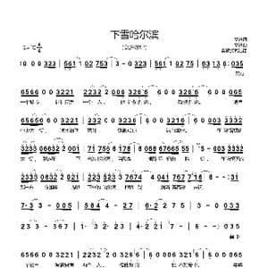 下雪哈尔滨_歌曲简谱_词曲:高进 高进