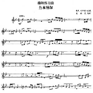 趣味练习曲 鱼水情深