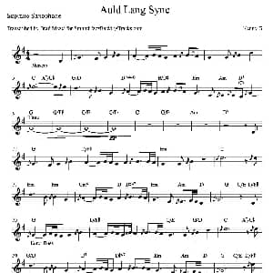 萨克斯谱 | Auld Lang Syne 高音萨克斯