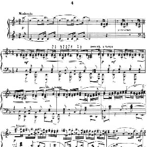 拉赫玛尼诺夫 音画练习曲4或5 Etudes tableaux Op.33 No.4 钢琴谱 拉赫玛尼诺夫