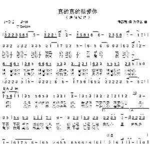 真的真的很爱你_歌曲简谱_词曲:潘嘉明 孙卫东