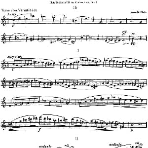 长笛曲谱 | 斯勒新老风格长笛练习重奏曲 第三部分 NO.46 Siegfried Thiele S. 斯勒