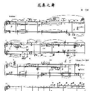 花彝之舞 钢琴谱 张朝