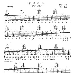 来自我心 吉他谱 老狼 郁东 郁东