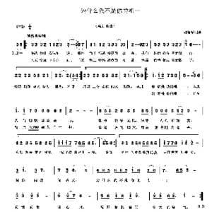 为什么我不是你的唯一_歌曲简谱_词曲:胡润华 胡润华