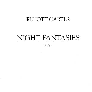 Night Fantasies 钢琴谱 艾洛特 卡特