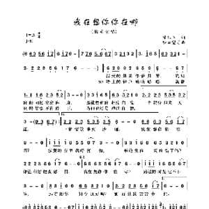 我在想你你在哪_歌曲简谱_词曲:陈红卫 轻云望月