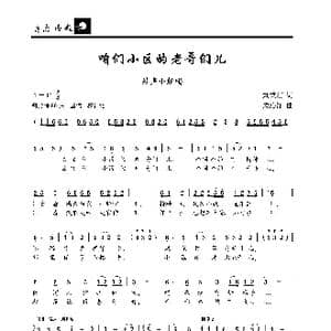 咱们小区的老哥们儿_歌曲简谱_词曲:刘秉刚 朱沁汀