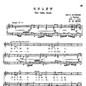 声乐教学曲库3 23我多磨痛苦 意大利 _外国歌谱_词曲: 亚 斯卡拉蒂