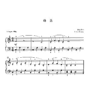 蜂巢 钢琴谱 咨瓦塔尔