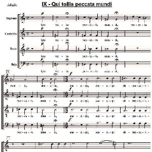 萨克斯谱 | Qui tollis peccata mundi 萨克斯四重奏